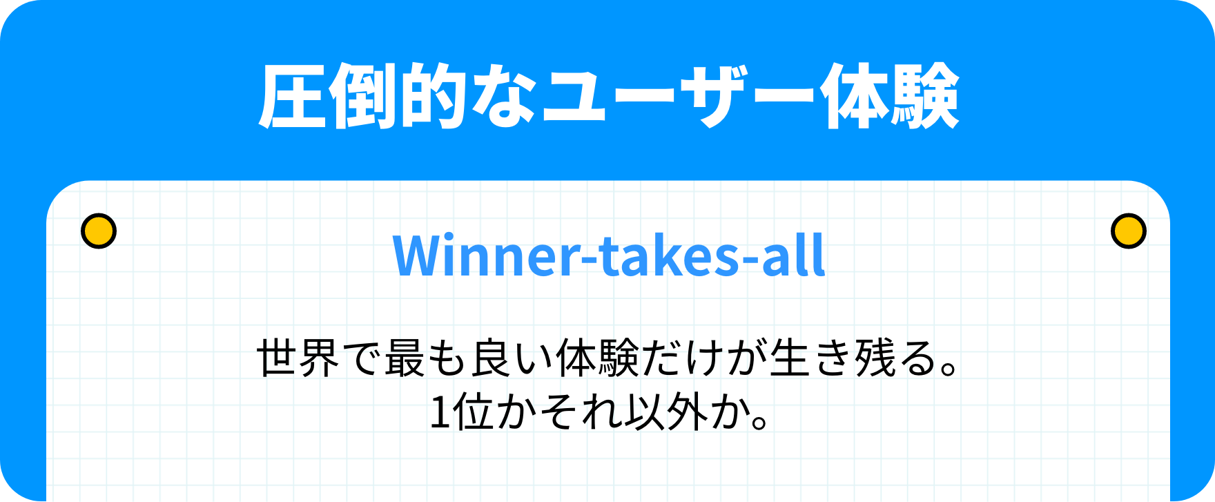 圧倒的なユーザー体験